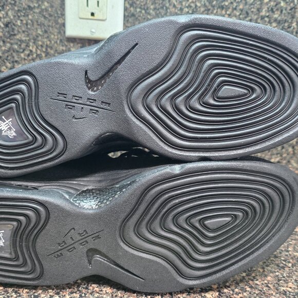 Nike Air Penny X Stussy 2 Black Size 8 DQ5674-001 Limited Edition Rare Collab - Picture 6 of 16